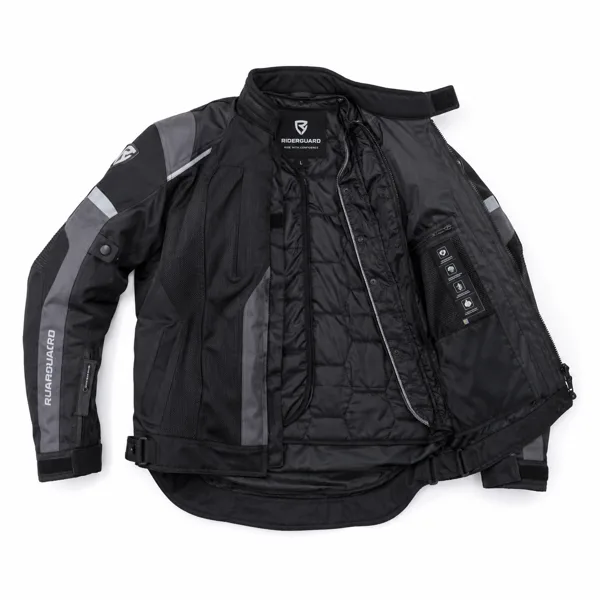 RiderGuard Dört Mevsim Korumalı Motosiklet Montu Görsel 2