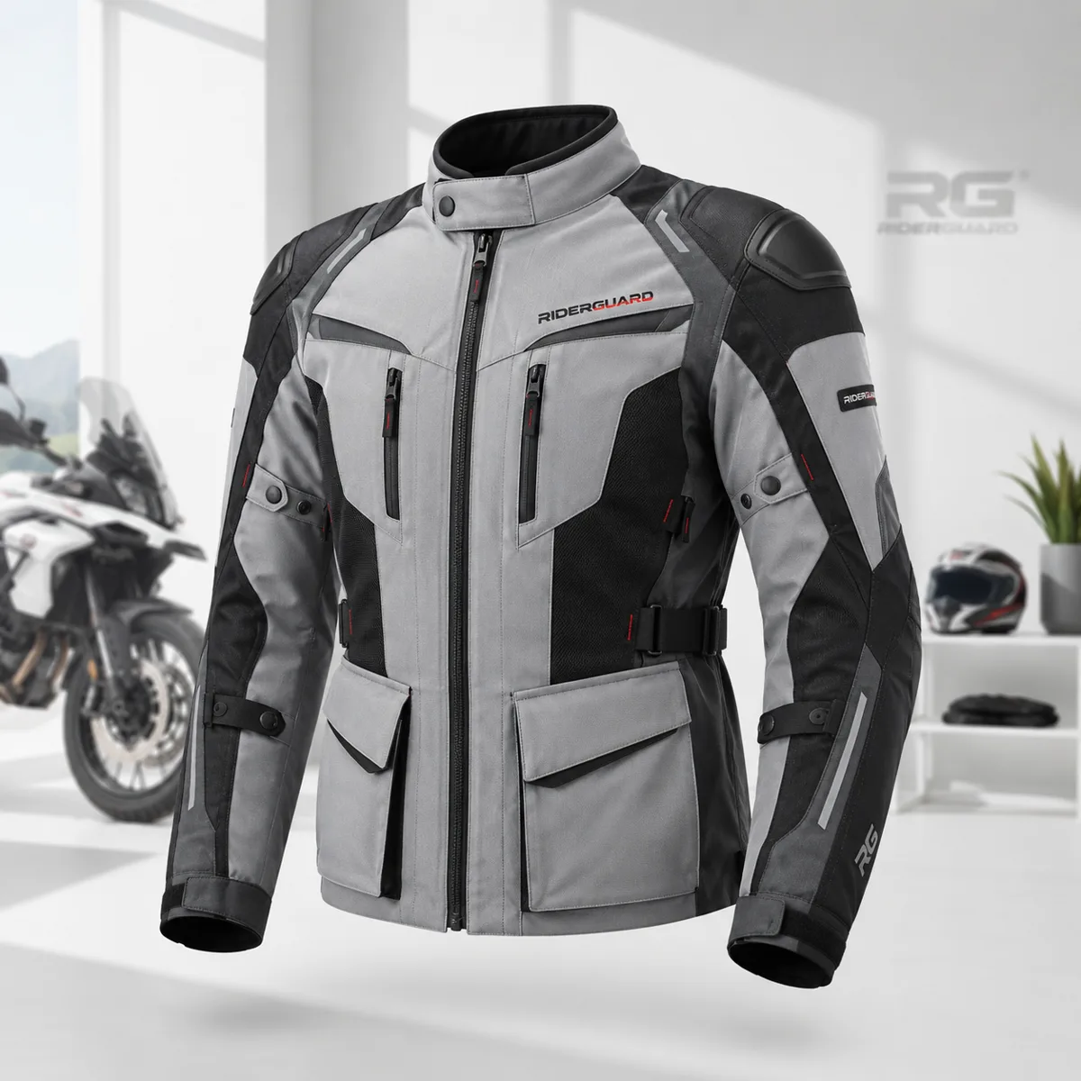 RiderGuard Dört Mevsim Korumalı Motosiklet Montu