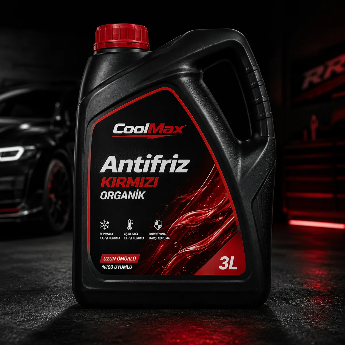 CoolMax Antifriz Kırmızı Organik 3L